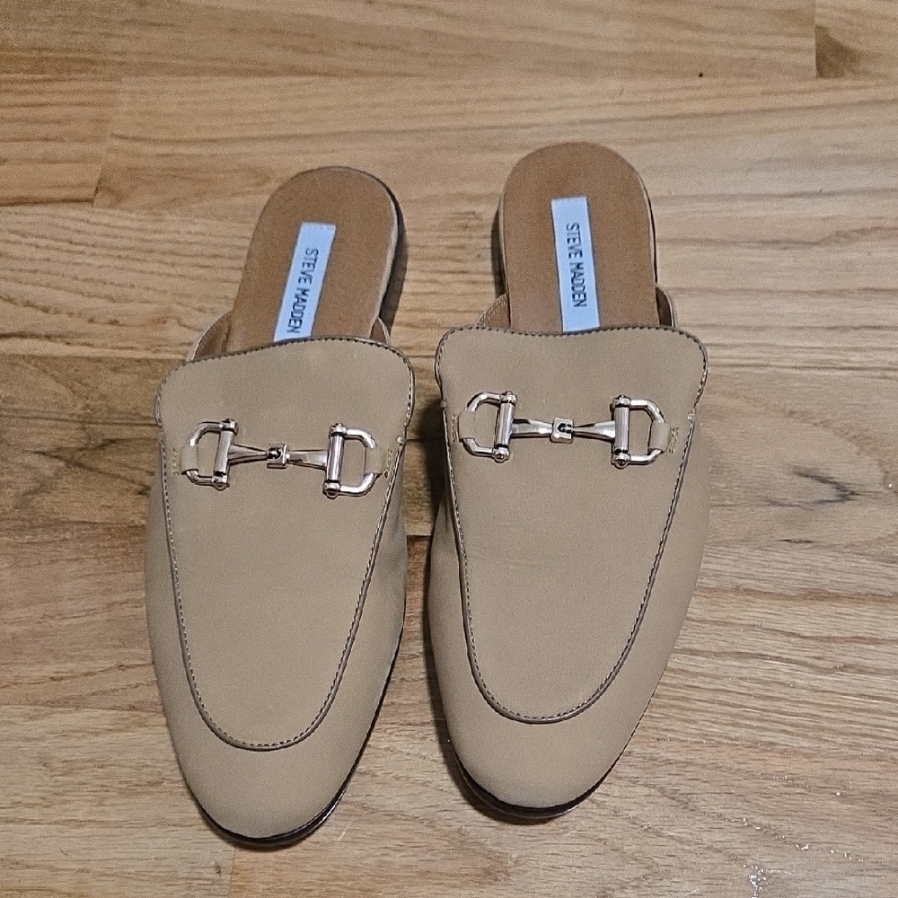 Steve Madden Dazling Mules - Camel Nubk